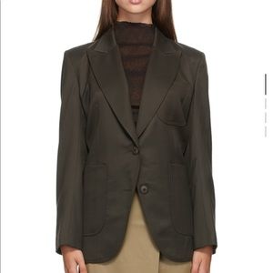 Low Classic Brown Stitch Slim Blazer